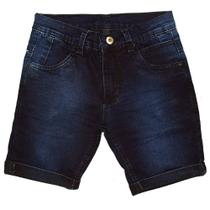 bermuda jeans colorida infantil