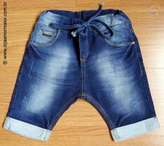 Bermuda jeans masculina infantil
