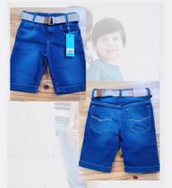 Bermuda jeans masculina juvenil Denim