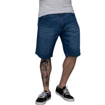 Bermuda Jeans Masculina Lavagem Média Premium Comfort