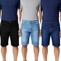 Bermuda Jeans Masculina Lycra Elastano Barata Atacado Direto da Fabrica Bermuda Jeans Masculina Lycra Elastano Barata Atacado Direto da Fabrica