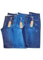 Bermuda Jeans Masculina Lycra Elastano Barata Atacado Direto da Fabrica