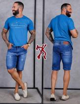 bermuda jeans masculina premium com ótima qualidade