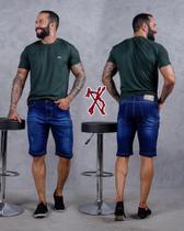 bermuda jeans masculina premium com ótima qualidade