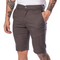 Bermuda Jeans Masculina Preston Slim Cinza Escuro