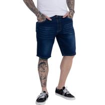 Bermuda Jeans Masculina Puídos Confortável Elegante