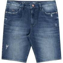 Bermuda jeans masculina reta estonada 75914