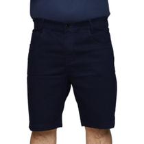 Bermuda Jeans Masculina Tradicional Short Slim Linha Premium Algodão Com Elastano 48 ao 56