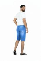 Bermuda Jeans Muito Mais Jeans Claro Veste Até 58