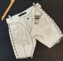 Bermuda jeans off white masculina