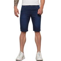 Bermuda Jeans Pentagono Masculina Azul Escuro