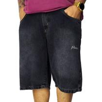 Bermuda Jeans Pixain Hip Hop Culture Preto Estonado PIX-270 Cor:PretoTamanho:40 Bermuda Jeans Pixain Hip Hop Culture Preto Estonado PIX-270 Cor:PretoTamanho:40