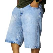 Bermuda Jeans Pixain Hip Hop Pixo Azul Lavado Claro PIX-269 Cor:AzulTamanho:48 Bermuda Jeans Pixain Hip Hop Pixo Azul Lavado Claro PIX-269 Cor:AzulTamanho:48