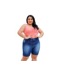 Bermuda Jeans Plus Size Adulto Feminina