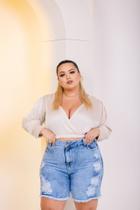 Bermuda jeans Plus size feminina ref0011