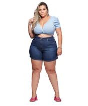 Bermuda Jeans Plus Size Meia Coxa 48 ao 56 Shyros 37581