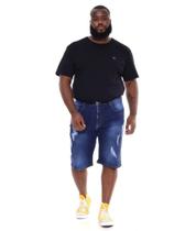 Bermuda Jeans Plus Size Skinny com Elastano Shyros Conforto e Caimento Perfeito Bermuda Jeans Plus Size Skinny com Elastano Shyros Conforto e Caimento Perfeito