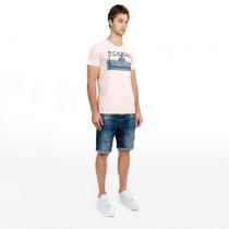 Bermuda Jeans RockeSoda Masculina Skinny Destroyed Casual