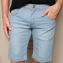 Bermuda Jeans Sarja Skinny Masculino Cores variadas Bege Vinho Preto Jeans Claro Escuro