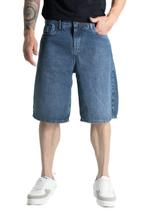 Bermuda Jeans Sawary - 281097 - Azul médio 42 Bermuda Jeans Sawary - 281097 - Azul médio 42