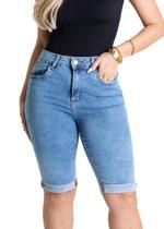Bermuda Jeans Sawary - 281202 - Azul médio 36 Bermuda Jeans Sawary - 281202 - Azul médio 36