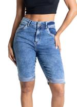 Bermuda Jeans Sawary - 281211 - Azul médio 36 Bermuda Jeans Sawary - 281211 - Azul médio 36
