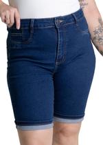 Bermuda Jeans Sawary Plus Size - 279227 Azul Bermuda Jeans Sawary Plus Size - 279227 Azul