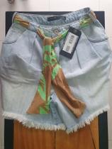 Bermuda jeans super alta com faixa tamanho 40 Bermuda jeans super alta com faixa tamanho 40