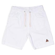 Bermuda Jogger 3254 em Sarja Branca - Mania Kids