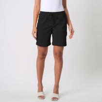 Bermuda Jogger Jeans Confort Colors Com Elástico na Cintura Bermuda Jogger Jeans Confort Colors Com Elástico na Cintura