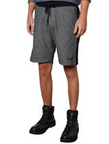 Bermuda John John Masculina Moletom Stripe Cinza Mescla