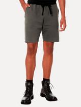 Bermuda John John Moletom Masculina Reta Caio Cinza Escuro