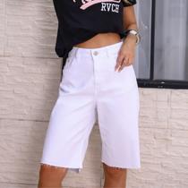 Bermuda Jorts Color Com Barra A Fio Feminina Revanche Macouria