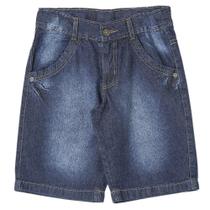Bermuda Juvenil Look Jeans Básico Jeans - UNICA - 18