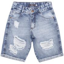 Bermuda Juvenil Look Jeans Destroyer Jeans Bermuda Juvenil Look Jeans Destroyer Jeans