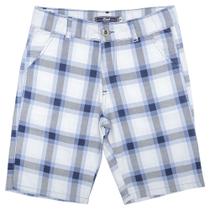 Bermuda Juvenil Look Jeans Sarja Xadrez Collor