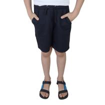 Bermuda Juvenil Masculina Applicato Moletom Preto - APT3886