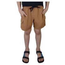 Bermuda Juvenil Masculina Freesurf Cargo Marrom Ocre - 13020