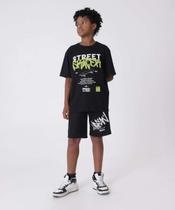 Bermuda Juvenil Moletinho Estampado MR Tam 10 a 16-48098