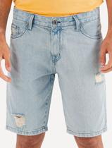 Bermuda King & Joe Jeans Masculina Slim Desgaste Blue Clara