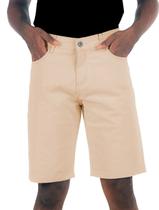 Bermuda King & Joe Sarja Masculina Slim Plaid Areia