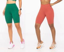 Bermuda Legging DiPaula Cos Extra Alto Fitness Academia Esportiva Feminino Adulto - Ref 141024