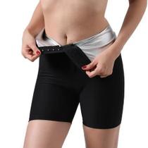 Bermuda legging efeito sauna shaper modeladora emagrecimento queima gordura