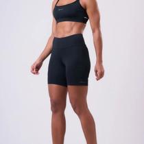 Bermuda Legging Essential Academia Run 3 Bolsos Feminina Authen - Preto