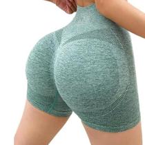 Bermuda Levanta Bumbum Modela Push Feminino Up Alongar Exercitar Correr