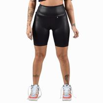 Bermuda Lisa Short Biker Cirrê Poliamida Ciclista Feminina
