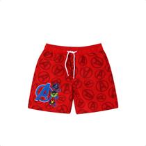Bermuda Longa Infantil VERMELHO e Homem Aranha Marvel UV Menino - Bermuda Longa Infantil VERMELHO e Homem Aranha Marvel UV Menino -