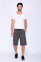 Bermuda Macaw 7796 Cinza Elástico Sarja F075 Bermuda Macaw 7796 Cinza Elástico Sarja F075