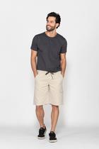 Bermuda Macaw 7815 Bege Elástico Sarja