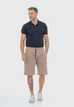 Bermuda Macaw 7815 Bege Escuro Elástico Sarja F075